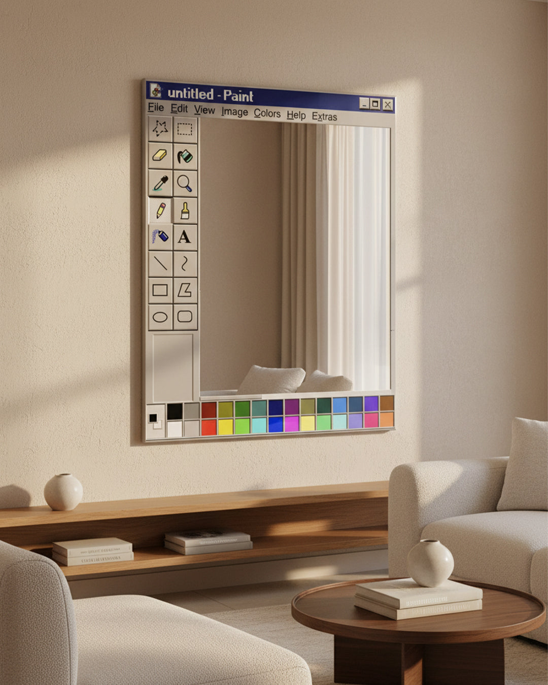 RetroPaint Mirror: The Vintage Wall Decor That Turns Any Room Into Art