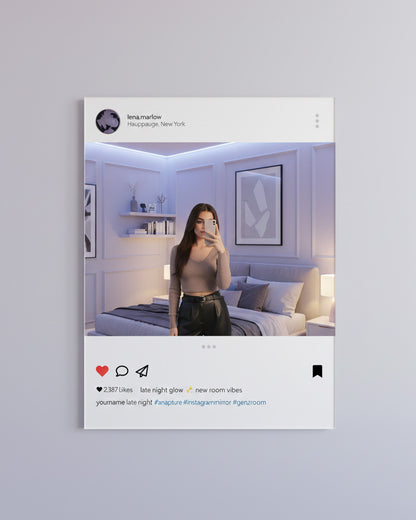 Snapture Feed Frame Mirror