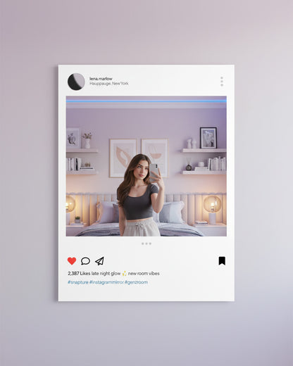 Snapture Feed Frame Mirror